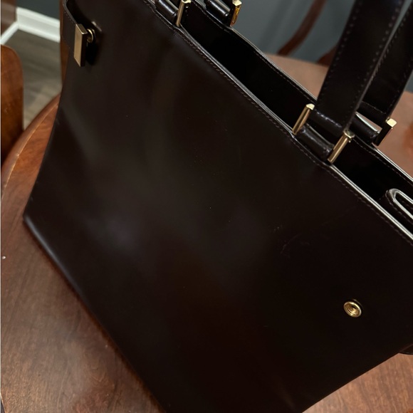 Gorgeous Vintage Gucci Chocolate Brown Leather Tote 🤎 - Picture 6 of 15